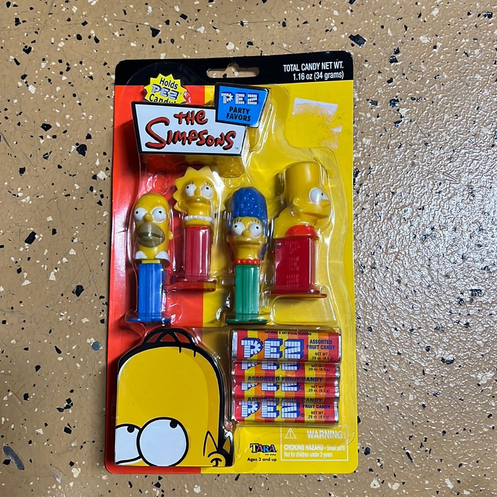Brand New Simpsons Pez Dispenser Party Favors